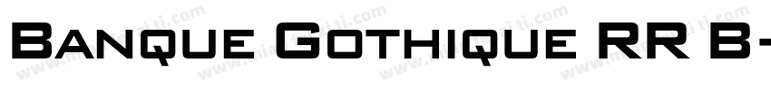 Banque Gothique RR B字体转换